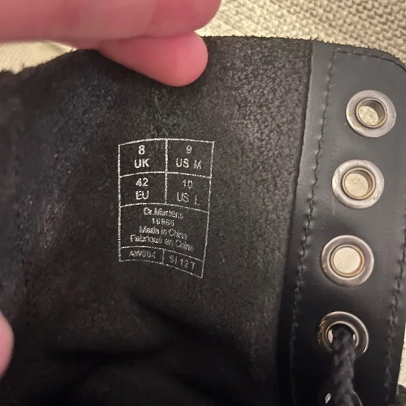Dr. Martens Black Combat Boots - Picture 7 of 7